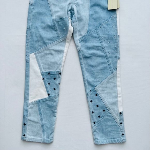 Stella McCartney Patchwork Boyfriend Denim Jeans Blue ( 25 ) - Picture 4 of 7